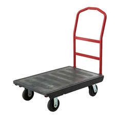 450kg Rated OEASY Platform trolley with 1500mm TPR castors - Black