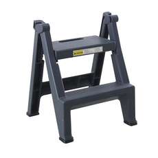 2 Step Folding Step tool 47.5cm x 51.5cm x 59cm - Dark Grey
