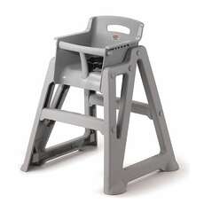 Microban High Chair Flatpack  - PLATINUM
