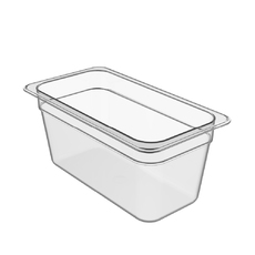 5.8 Litre Cold Food Pan, 1/3 Size, PolyCarbonate, BPA-free