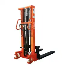 1000kg Vertical Manual Hand Walkie Stacker