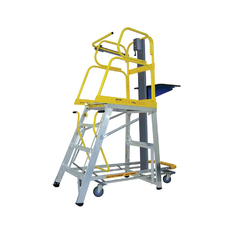 4 Step Lift-Truk Manual Order Picking Ladder - Model - SM-LT04