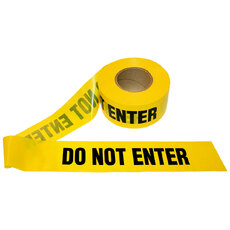 Safety Tape Yellow 'DO NOT ENTER' Tape 100m