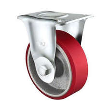 110kg Rated Urethane Castor - 75mm - Fixed