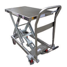 450kg - Stainless Steel Top  - Scissor Lift Table - Manual
