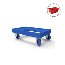 150kg Dolly Blue + 52L Crate Red