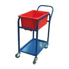 220kg Order Picking Trolley + 52L Plastic Crate