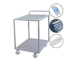 PRO-2-TIER 340kg Trolley + Clipboard + Parts Tray