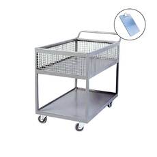 340kg Order Picking Trolley - 2 Deck + Clipboard