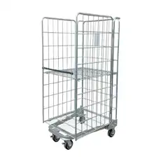 500kg Rated 3 Sided Nesting Roll Cage