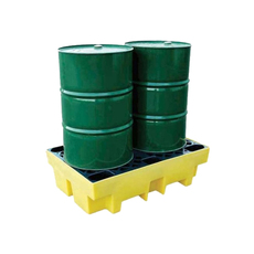 230L 2 Drum Spill Bund Pallet - Spill Deck