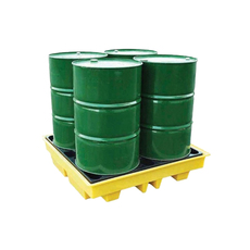 230L 4 Drum Spill Bund Pallet - Spill Deck