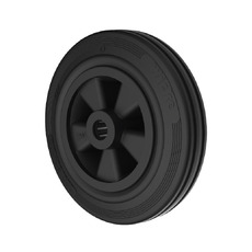 205kg Rated Grey Rubber Utility Wheel