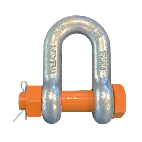Grade S Alloy Steel Safety Pin Dee Shackles - 13mm