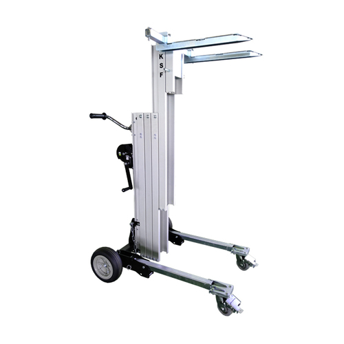 180kg Manual Material Lifter with Forks - 3.74 Meters