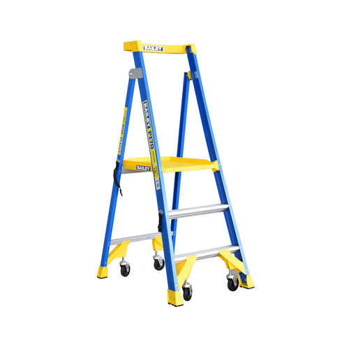 Bailey 3 Step Fibreglass Platform Ladder - 170kg Rated