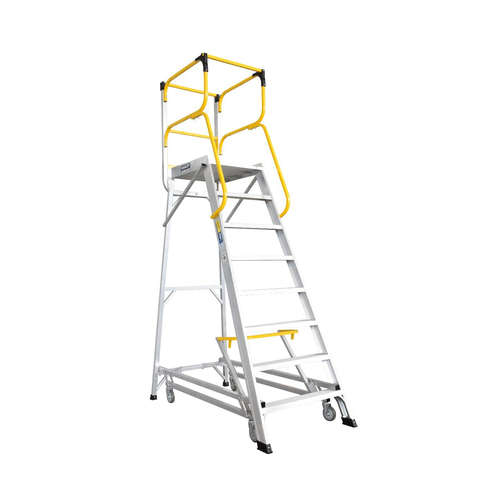 Bailey 8 Steps Deluxe Order Picker Ladder - 200kg Rated