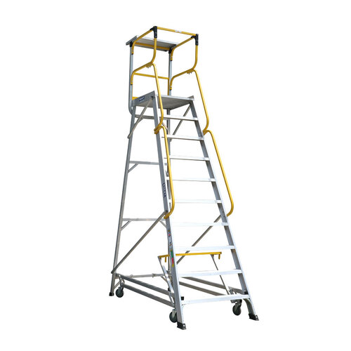 Bailey 10 Steps Deluxe Order Picker Ladder - 200kg Rated