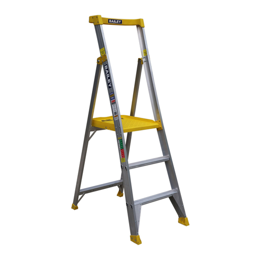 Bailey 3 Steps Professional Punchlock Platform Ladder - 170kg Rated