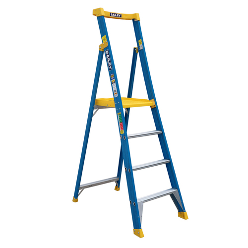 Bailey 4 Steps Fibreglass Platform Step Ladder 170kg Rated