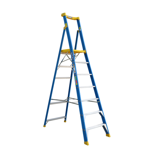 Bailey 7 Steps Fibreglass Platform Step Ladder - 170kg Rated