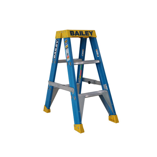 Bailey 150KG 3 Step RFDS Fibreglass Double Sided Ladder