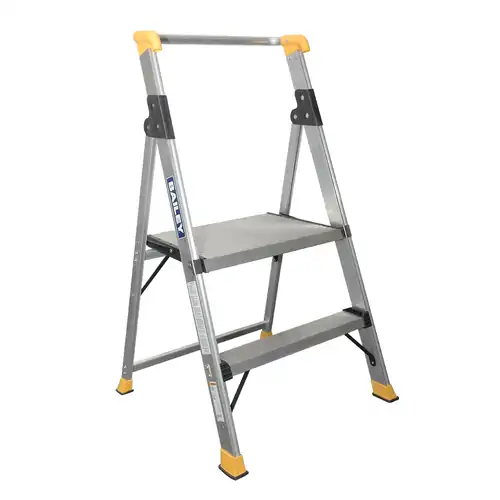 Bailey 2 Step Platform Ladder - Aluminium Extra Wide - 150kg Rated