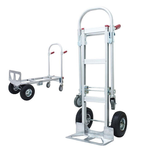 250Kg Rated 2 in 1 Aluminium Convertible Hand Truck Trolley