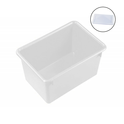 27L White Crate + Lid