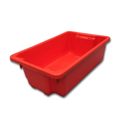 32L Plastic Crate Stack & Nest Container - Red