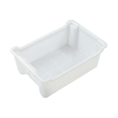 32L Plastic Crate Stack And Nest - White