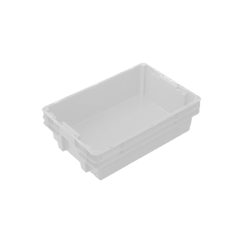 26L Plastic Crate Stack & Nest Container - White