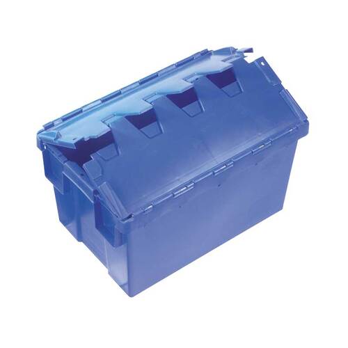 50L Plastic Crate Security With Lid [Delivery: VIC, NSW, QLD]