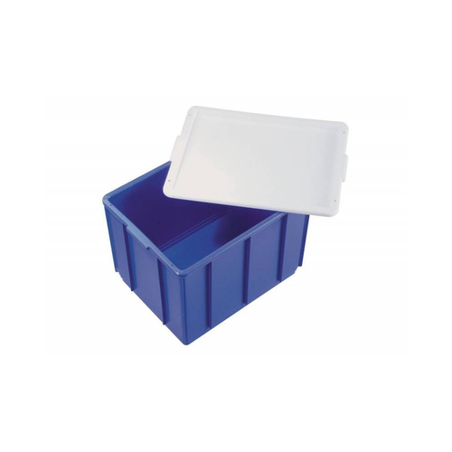 33L Plastic Crate Large Tote Box - Blue  [Delivery: VIC, NSW, QLD]
