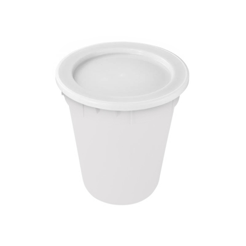 84L Plastic Bucket Round Bin - White