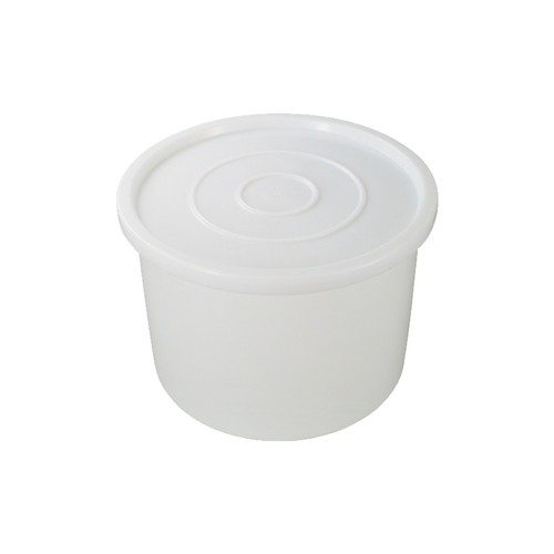 113L Plastic Bucket Circular Bin - White  [Delivery: VIC, NSW, QLD]