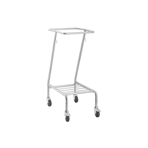 Single Stainless Steel Linen Cart Trolley Skip [Delivery: VIC, NSW, QLD]