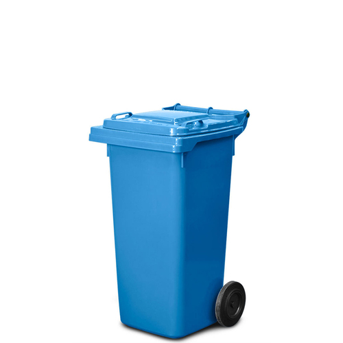 80L Plastic Wheelie Bin - Blue