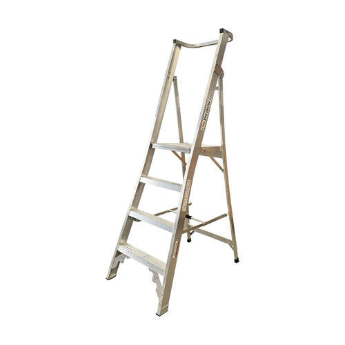 Monstar Pro 4 Steps Aluminum Platform Ladder - 150kg Rated