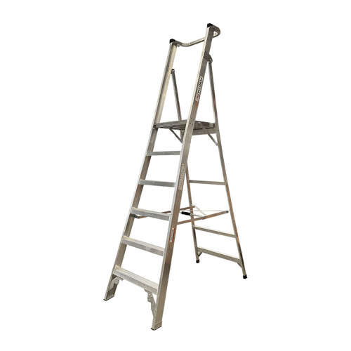 Monstar Pro 6 Steps Aluminum Platform Ladder - 150kg Rated
