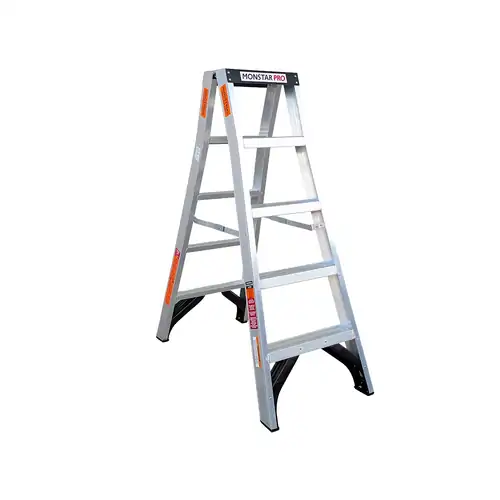 5 Step 180kg Rated Monstar Pro Aluminium Step Ladder