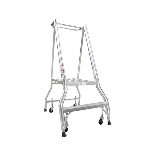 Monstar 2 Steps Mobile Platform Ladder With Castors - 150kg Rated