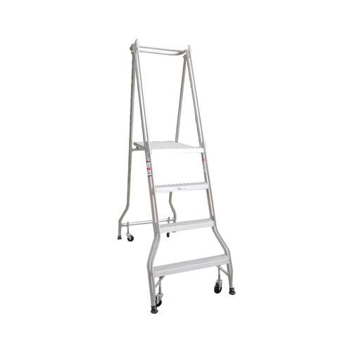 Monstar 4 Steps Mobile Platform Ladder With Castors - 150kg Rated