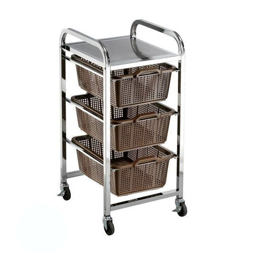 50kg Rated Triple Shelf Strainer Cart - MT5053