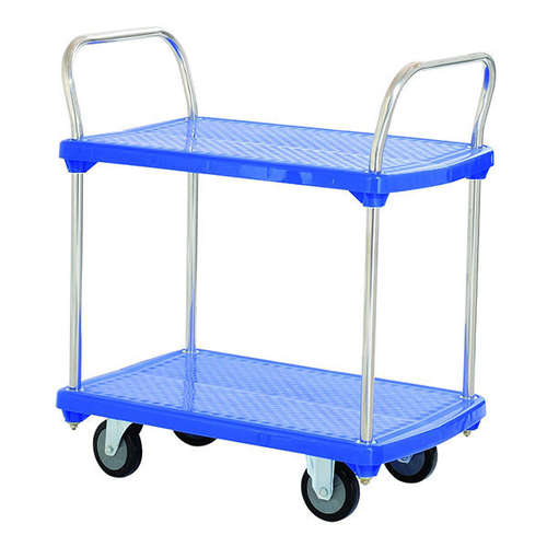 250kg Rated Two-tier Double Handle Trolley - NP220D