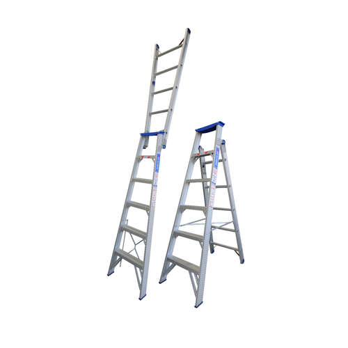 Indalex Aluminium 6 Step Dual Purpose Ladder - 150kg Rated