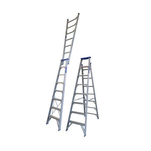 Indalex Aluminium 8 Step Dual Purpose Ladder - 150kg