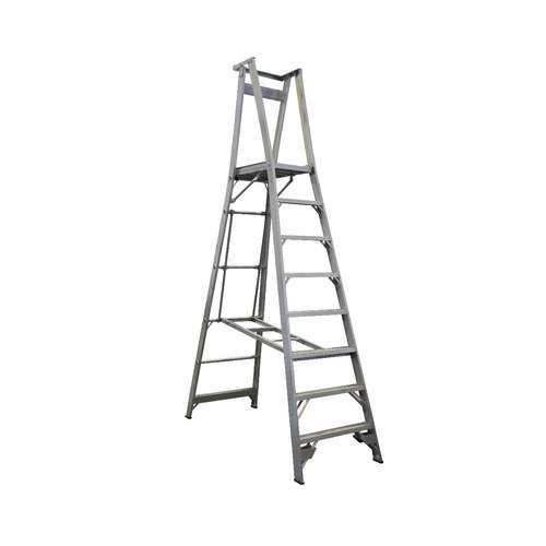Indalex 8 Steps Aluminium Platform Ladder - 150kg Rated