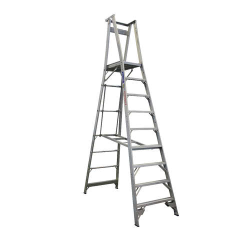 Indalex 9 Steps Aluminium Platform Ladder - 150kg Rated