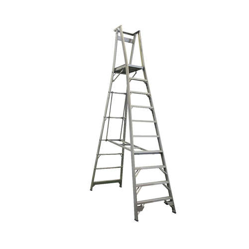 Indalex 10 Steps Aluminium Platform Ladder - 150kg Rated